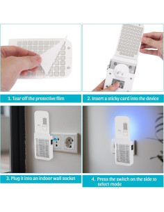 Trampa de Moscas Micnaron SJZ080 con Luz UV y 10 Recargas 2