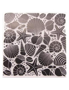 Carpeta de Relieve de Concha Joyful Home 12.6x12.6cm DIY