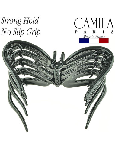 Clip de Cabello Grande Camila Paris AD719 Negro para Cabello Grueso