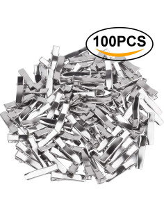 Clips de Pelo Cocodrilo Jdesun 100 Piezas Metal 3.56 cm 2