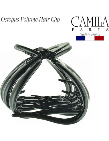 Clip de Cabello Grande Camila Paris AD719 Negro para Cabello Grueso