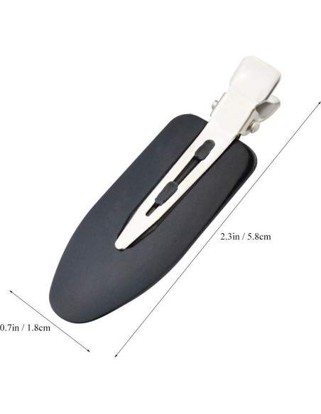 24 Clips para el Cabello Sin Doblado Wobe - Negro, Rosa, Blanco