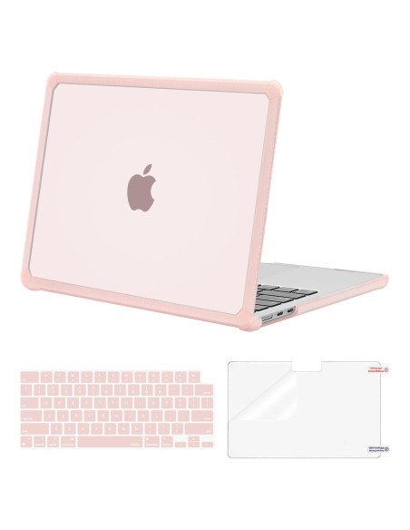 Funda Dura Mosiso para MacBook Air 13.6 Rosa 2025-2022