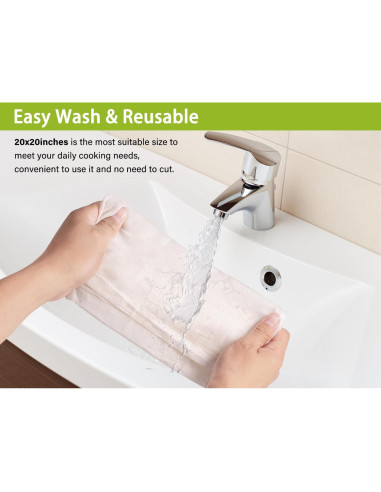 Paños de Queso Olicity 20x20 cm, 100% Algodón Orgánico - 2 Piezas