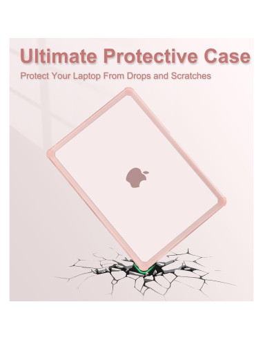 Funda Dura Mosiso para MacBook Air 13.6 Rosa 2025-2022