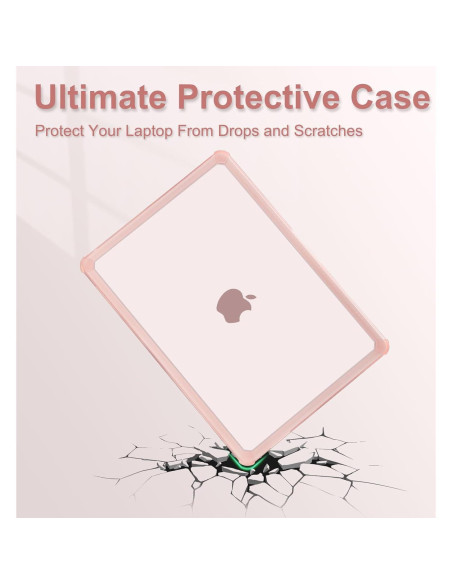 Funda Dura Mosiso para MacBook Air 13.6 Rosa 2025-2022