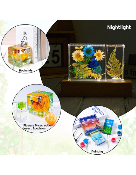 Molde de Resina Epóxica Dacies 12 PCS 10.16 cm Cubo Esférico