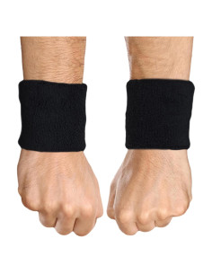 Banda de Sudor para Muñeca Tough Headwear - Negra, Talla Única