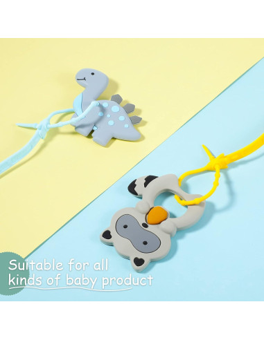 Set de 10 Correas de Juguete para Bebé Nuanchu - Silicona