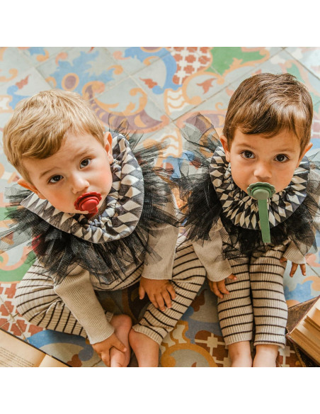 Clip de Chupete Suavinex Wonder Silicona Gris Tapa Blanca