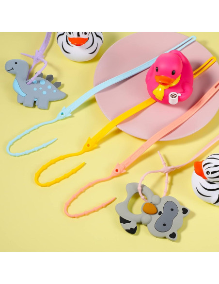 Set de 10 Correas de Juguete para Bebé Nuanchu - Silicona