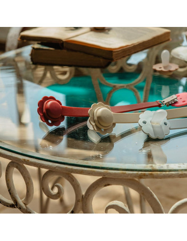 Clip de Chupete Suavinex Wonder Silicona Gris Tapa Blanca