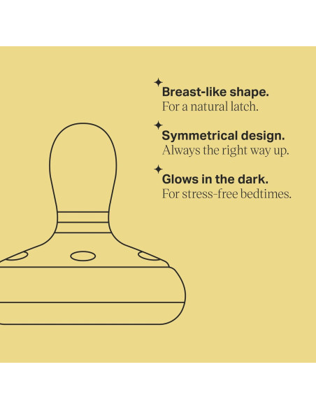 Chupete Nocturno Tommee Tippee 0-6 Meses Paquete de 4 Brilla en la Oscuridad