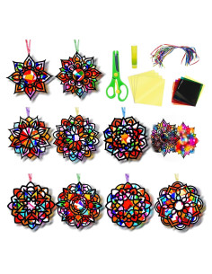 Kit de Manualidades EggSun 36 Sets Atrapa Rayos Mandala