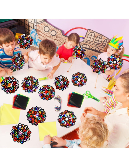 Kit de Manualidades EggSun 36 Sets Atrapa Rayos Mandala Kit de Manualidades EggSun 36 Sets Atrapa Rayos Mandala