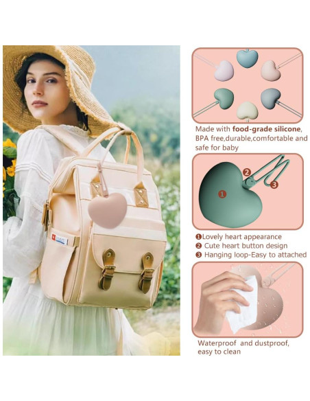 Juego de 4 estuches para chupetes AYCA - Silicona y PP