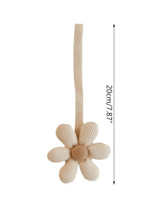 Colgante de Chupete Flor Blanca Elegante - Soporte Suave 9g 2