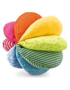 Pelota Sensorial HABA para Bebés 15 cm - Juguete Arcoíris