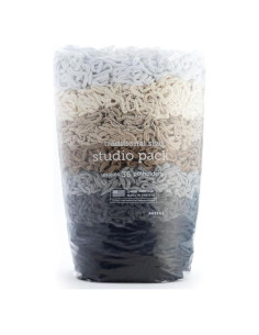 Kit de Tejido de Posavasos Friendly Loom - Algodón Neutro 36 Piezas