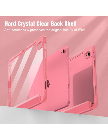 Funda Híbrida Slim Fintie para iPad 11 y 10.9 Pulgadas Rosa