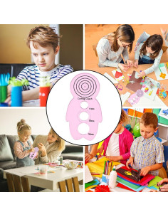 Kit de Quilling de Papel EXCEART 30 Pcs Rosa - Herramientas Manualidades 2