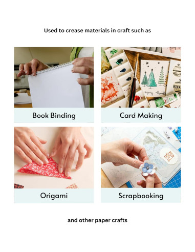 Carpeta de Hueso de Teflón CrafTreat Grande y Cuadrada Ergonómica