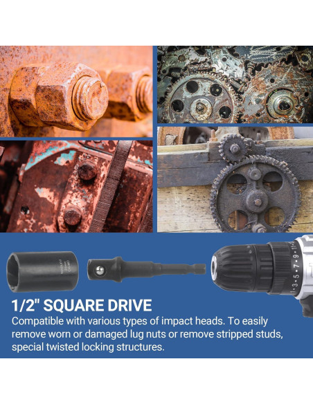 Juego de 13 Extractores de Tornillos MABLEVI - Acero de Cromo Molibdeno