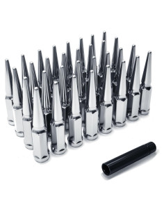 Tuercas de Rueda LUJIANI 9/16"-18 Plateadas 32 PCS