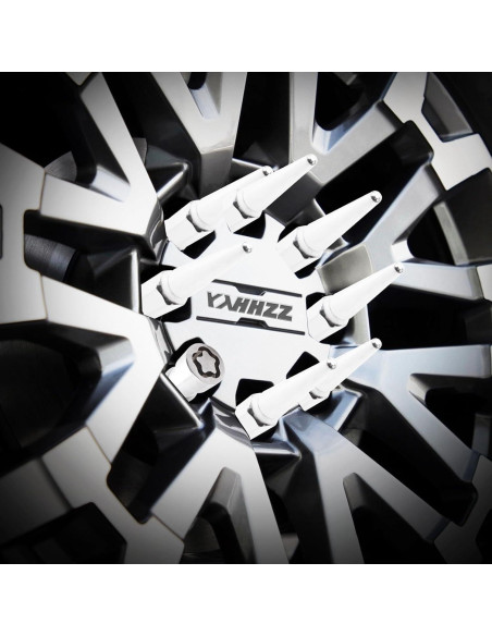 Bloqueos de Rueda YYHHZZ 9/16 Cromo - Juego Completo 4 Tuercas