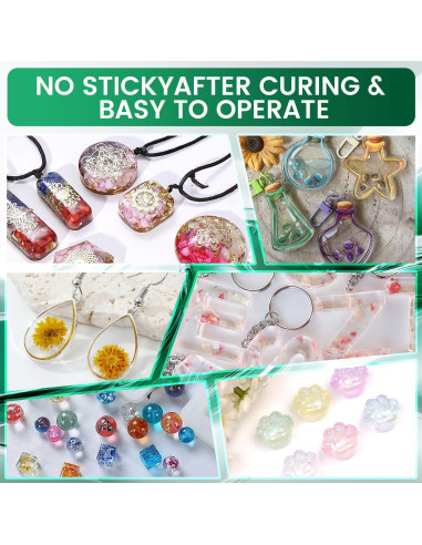 Resina UV Jarezina 500g Cristal Claro, Bajo Olor, Rápido Curado