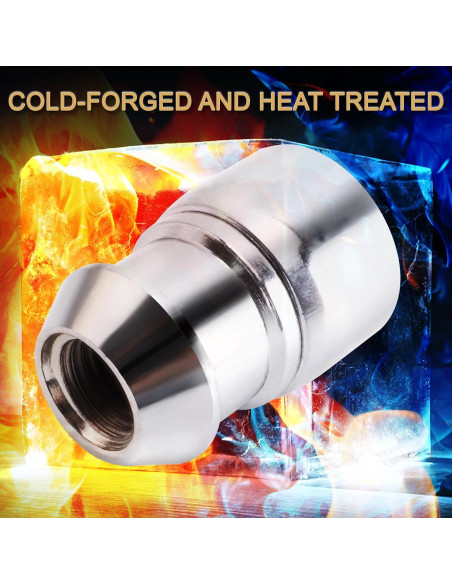 Bloqueos de Rueda YYHHZZ 9/16 Cromo - Juego Completo 4 Tuercas