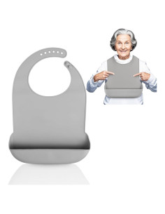 Babero de Silicona Impermeable TXYYilufafafa Ajustable para Adultos