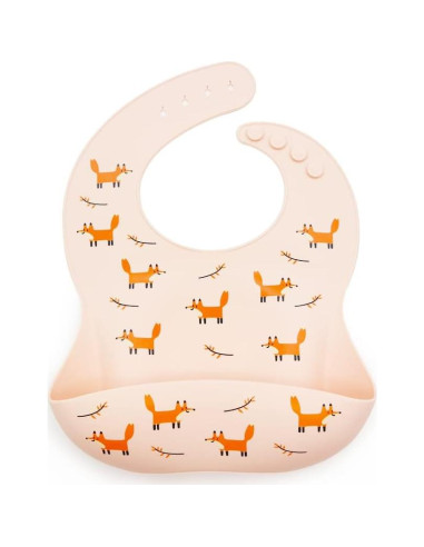 Conjunto de 2 Baberos de Silicona Arcoíris y Mariposas - Libre de BPA