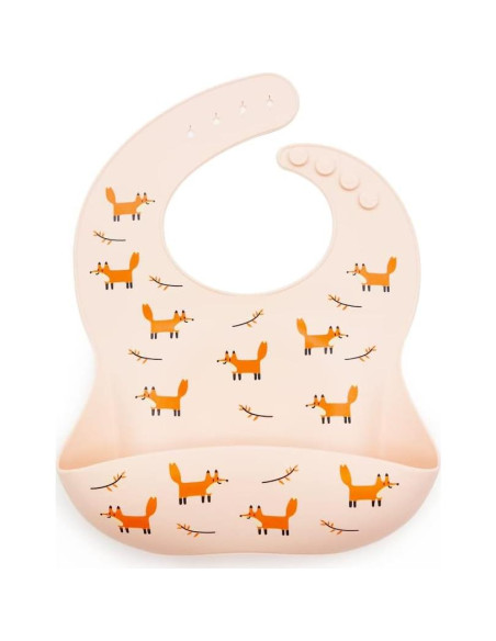 Conjunto de 2 Baberos de Silicona Arcoíris y Mariposas - Libre de BPA Conjunto de 2 Baberos de Silicona Arcoíris y Mariposas - Libre de BPA