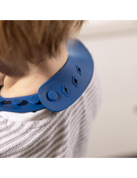 Babero de Silicona SmileyTot Rosa | Impermeable y Ajustable Babero de Silicona SmileyTot Rosa | Impermeable y Ajustable