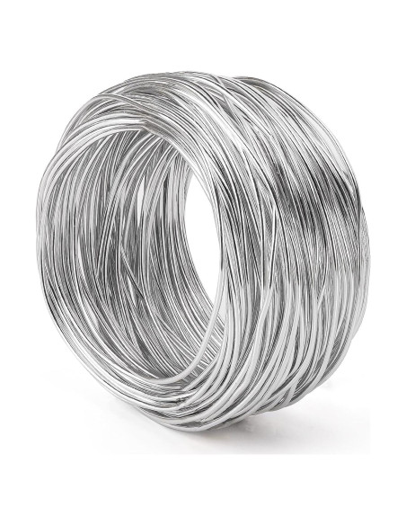 Alambre de Aluminio Flexible Tecbeauty 30m x 3mm Plata
