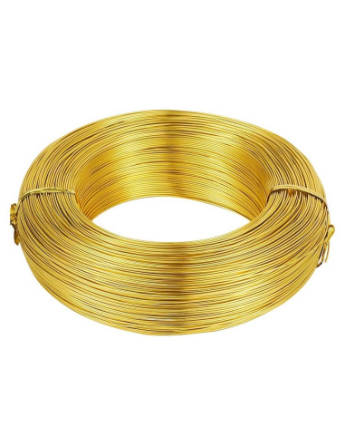 Alambre de Aluminio Dorado 298.7m 20 Calibre 0.8mm Cheriswelry