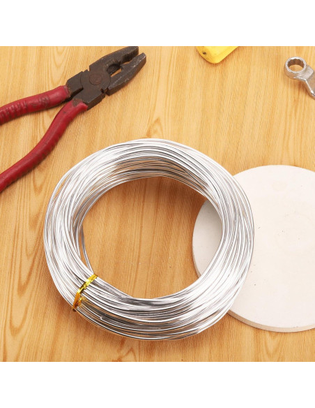 Alambre de Aluminio Flexible Tecbeauty 30m x 3mm Plata