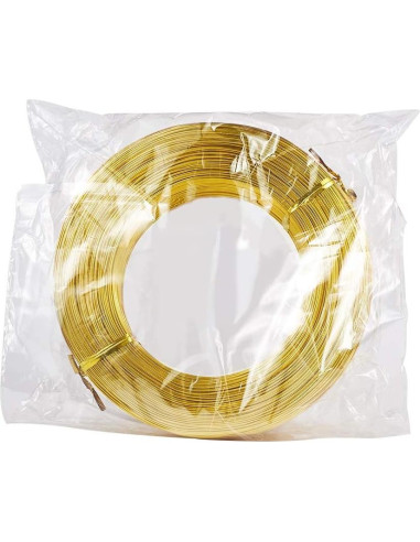 Alambre de Aluminio Dorado 298.7m 20 Calibre 0.8mm Cheriswelry