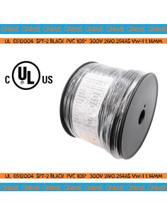 Cable de Paisajismo 16 AWG QNIAIE 250 Pies Negro 2