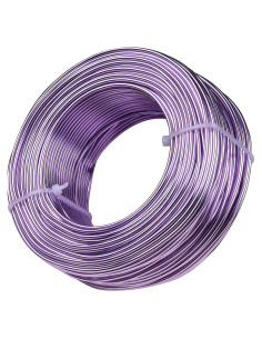 Alambre de aluminio púrpura 12 gauge 55 m para manualidades