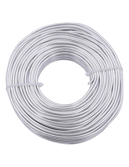 Alambre de Aluminio 16 Calibres YTKavq Plata 30m para Manualidades