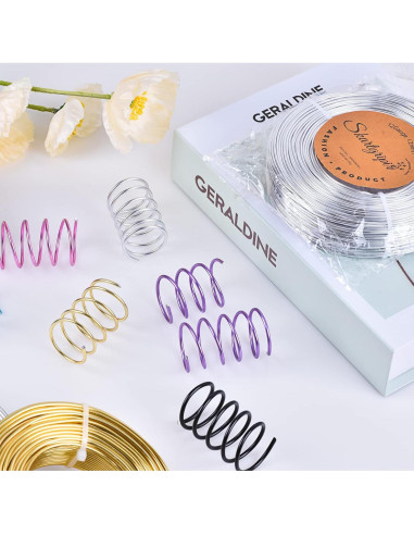 Alambre de aluminio púrpura 12 gauge 55 m para manualidades