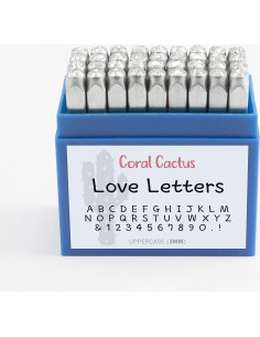 Juego de Sellos de Estampado Coral Cactus 36 Piezas 3mm 2