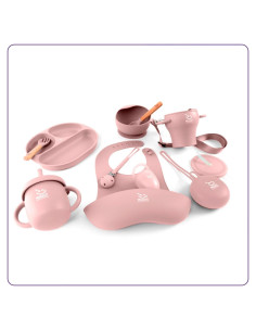 Set de Alimentación para Bebés MH23092023 - Silicona Rosa Oscuro