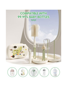 Set de Cepillos para Biberones 7 en 1 FURNIPLAS Verde 2