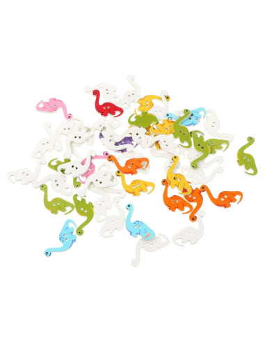 Botones de Madera Dinosaurio ARTIBETTER 100pcs 2.5cm