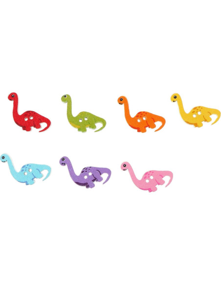 Botones de Madera Dinosaurio ARTIBETTER 100pcs 2.5cm