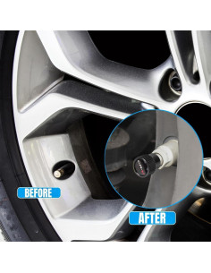 Tapas de Válvula de Neumático HUIANTS para Honda CR-V, 4 Pcs 2