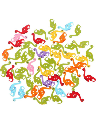 Botones de Madera Dinosaurio ARTIBETTER 100pcs 2.5cm